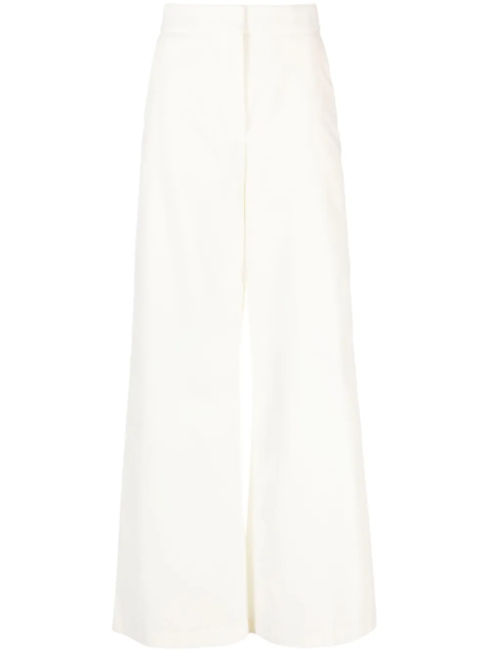 MSGM High waist fluwelen broek Wit