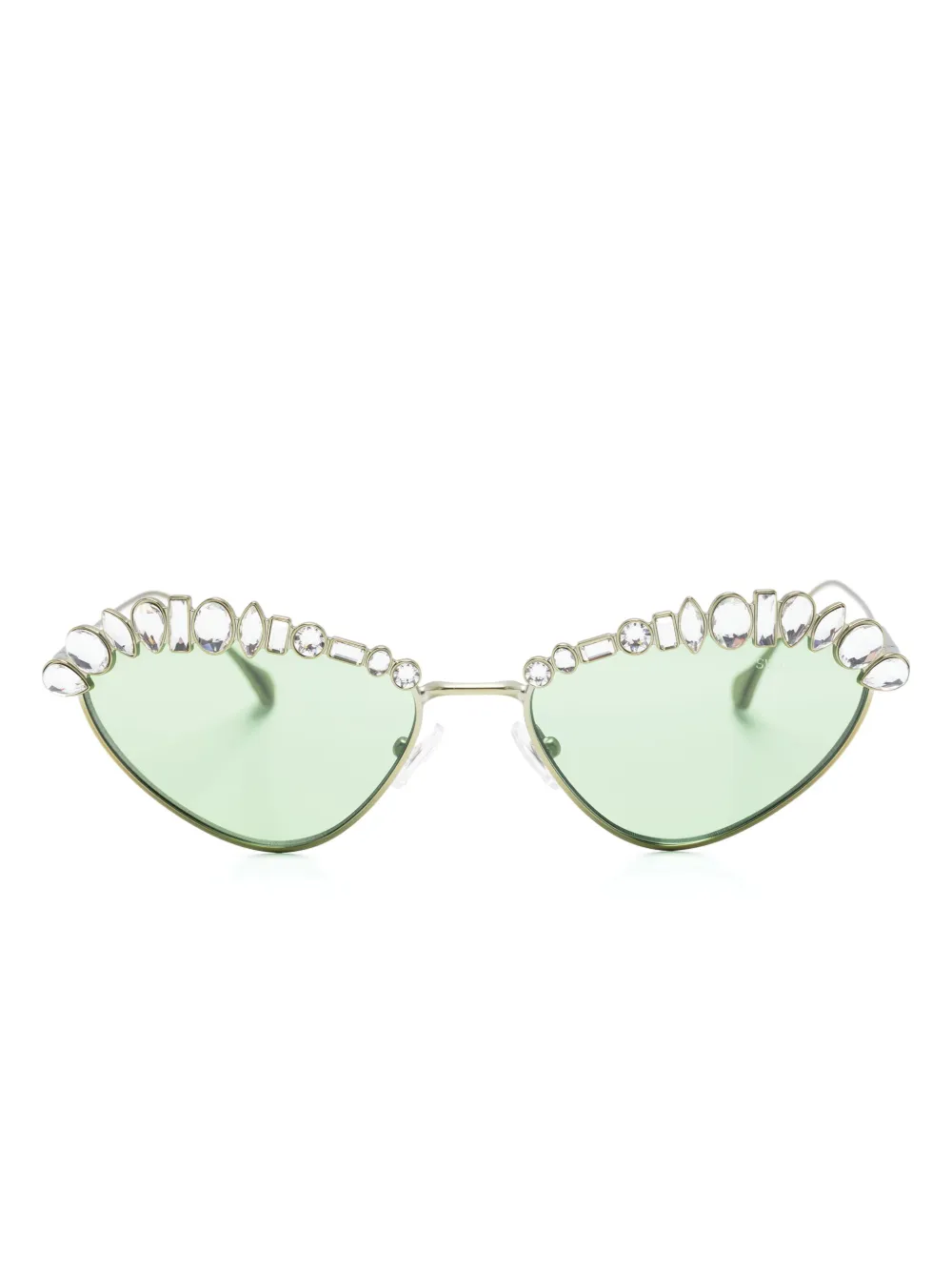 Swarovski Eyewear crystal-embellished cat-eye frame sunglasses · 55