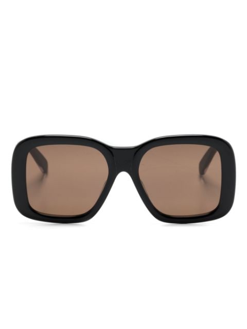 Stella McCartney Eyewear logo-print oversized square-frame sunglasses