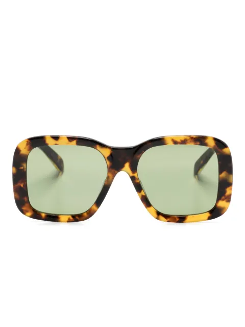 Stella McCartney Eyewear tortoiseshell-effect oversized square-frame sunglasses