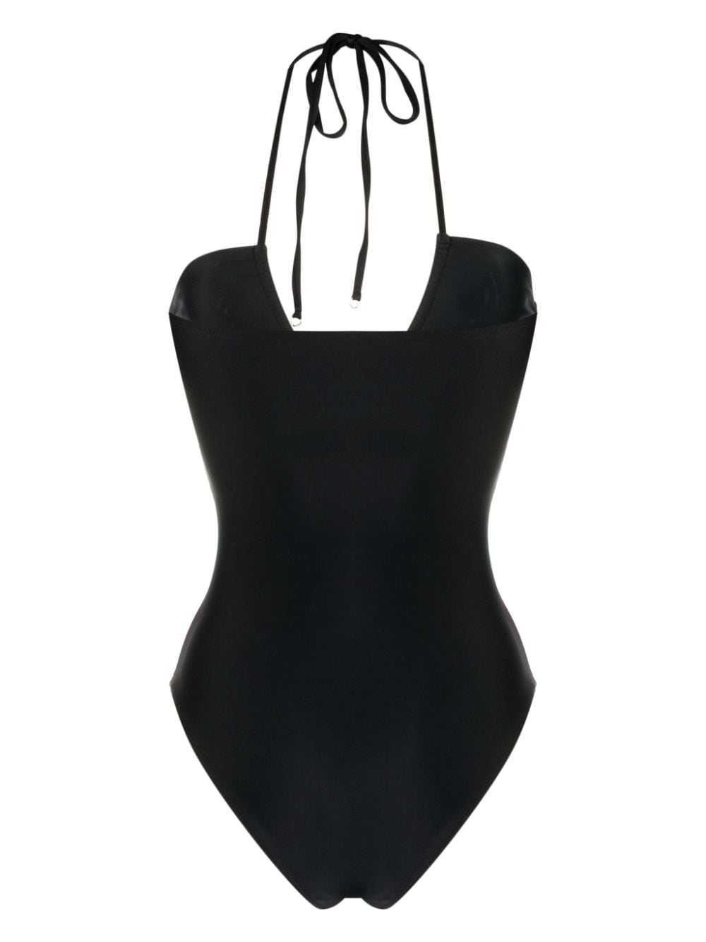 Shop Faithfull The Brand Ola Halterneck Swimsuit In Black