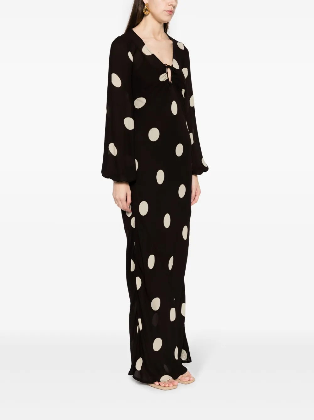 Truth and fable polka shop dot dress