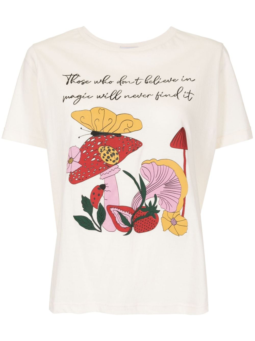 Isolda Graphic-print Cotton T-shirt In White