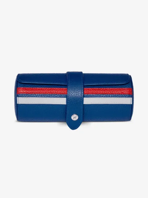 Rapport Greenwich leather 3-watch roll