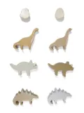 Konges Sløjd wooden dinosaur blocks (set of eight) - Neutrals