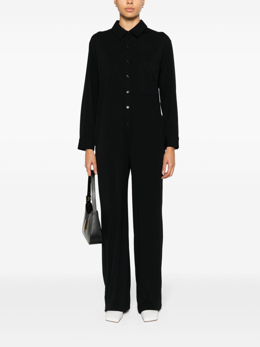 Wolford Button-up jumpsuit Zwart