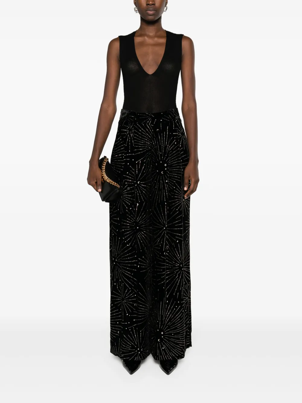 Wolford ribbed-knit Brazilian-style knitted top - Zwart