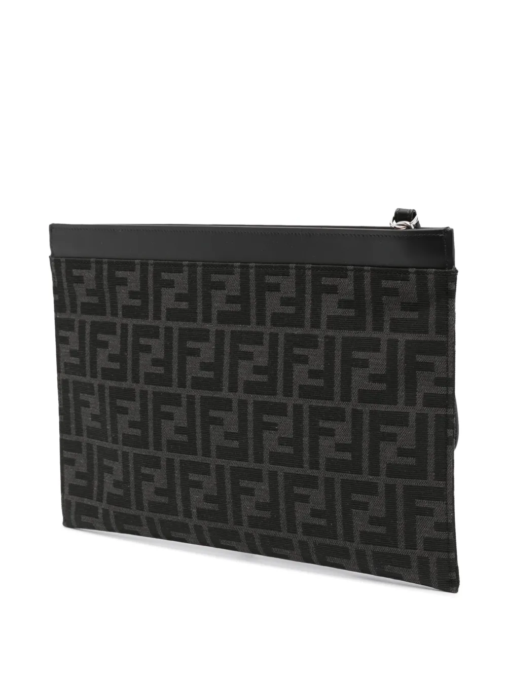FENDI Leren clutch Zwart