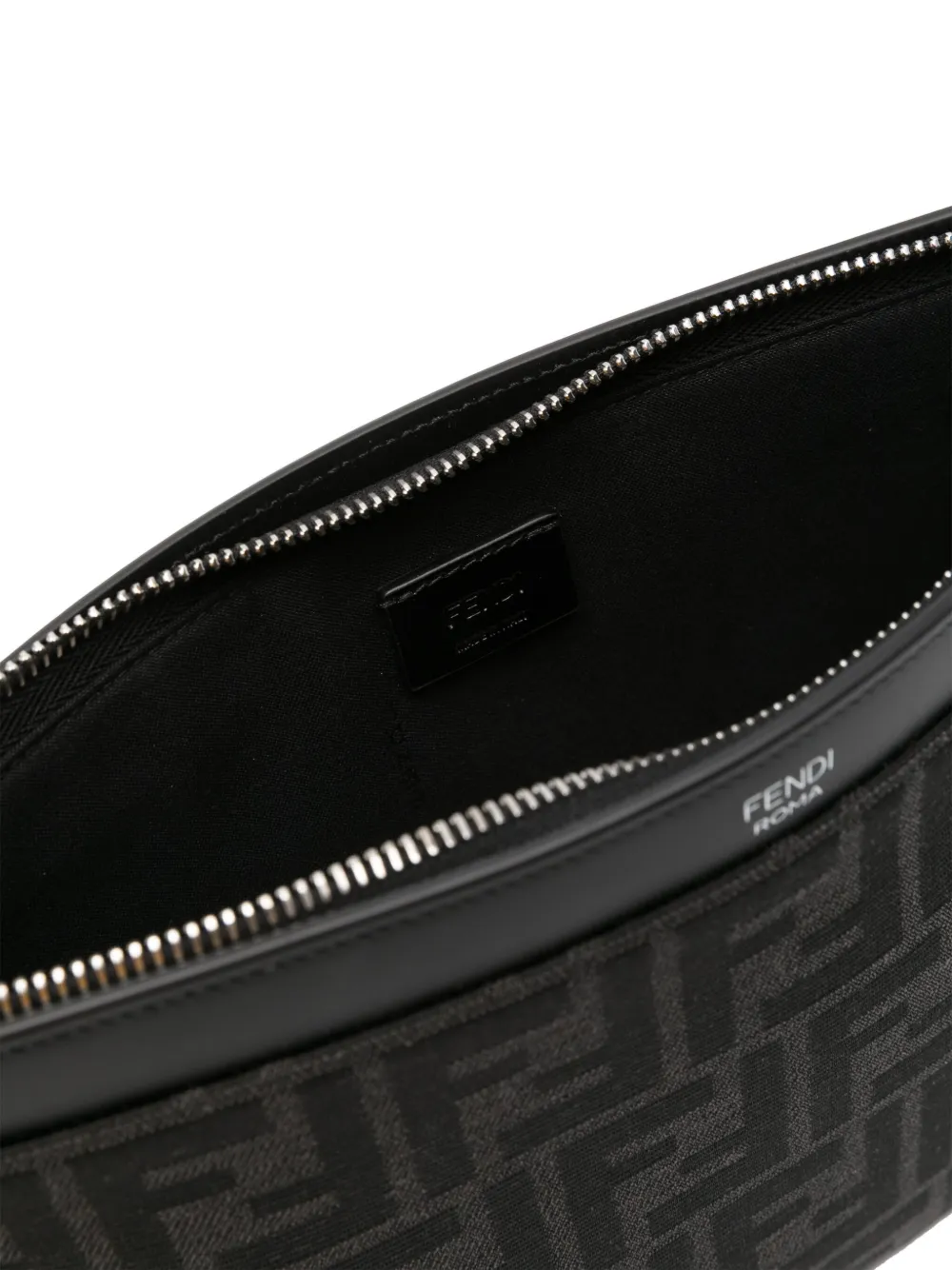 FENDI Leren clutch Zwart