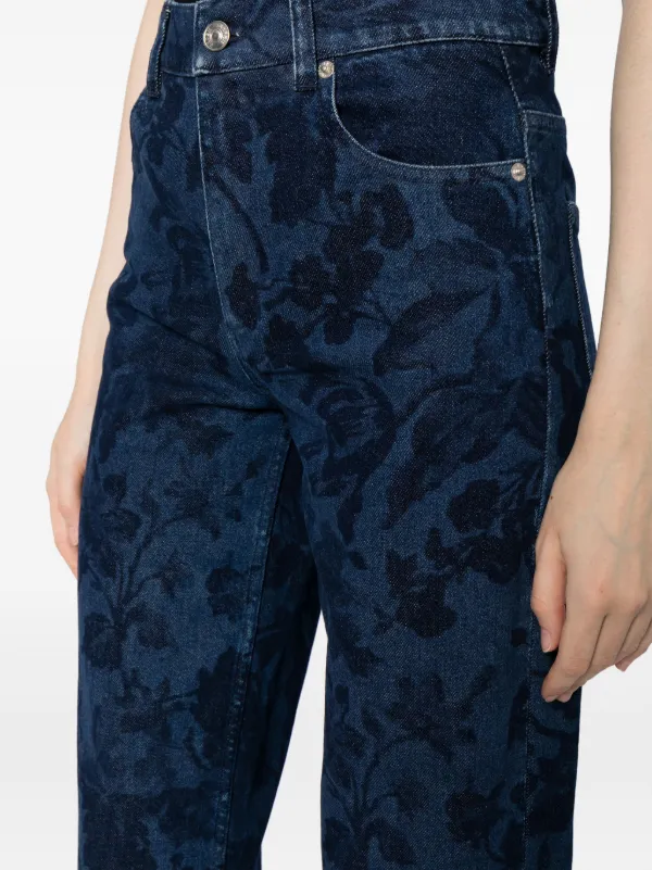 Erdem floral-print straight-leg Jeans - Farfetch