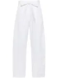 PINKO belted wide-leg trousers - White