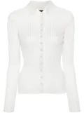 PINKO button-up knitted top - Silver