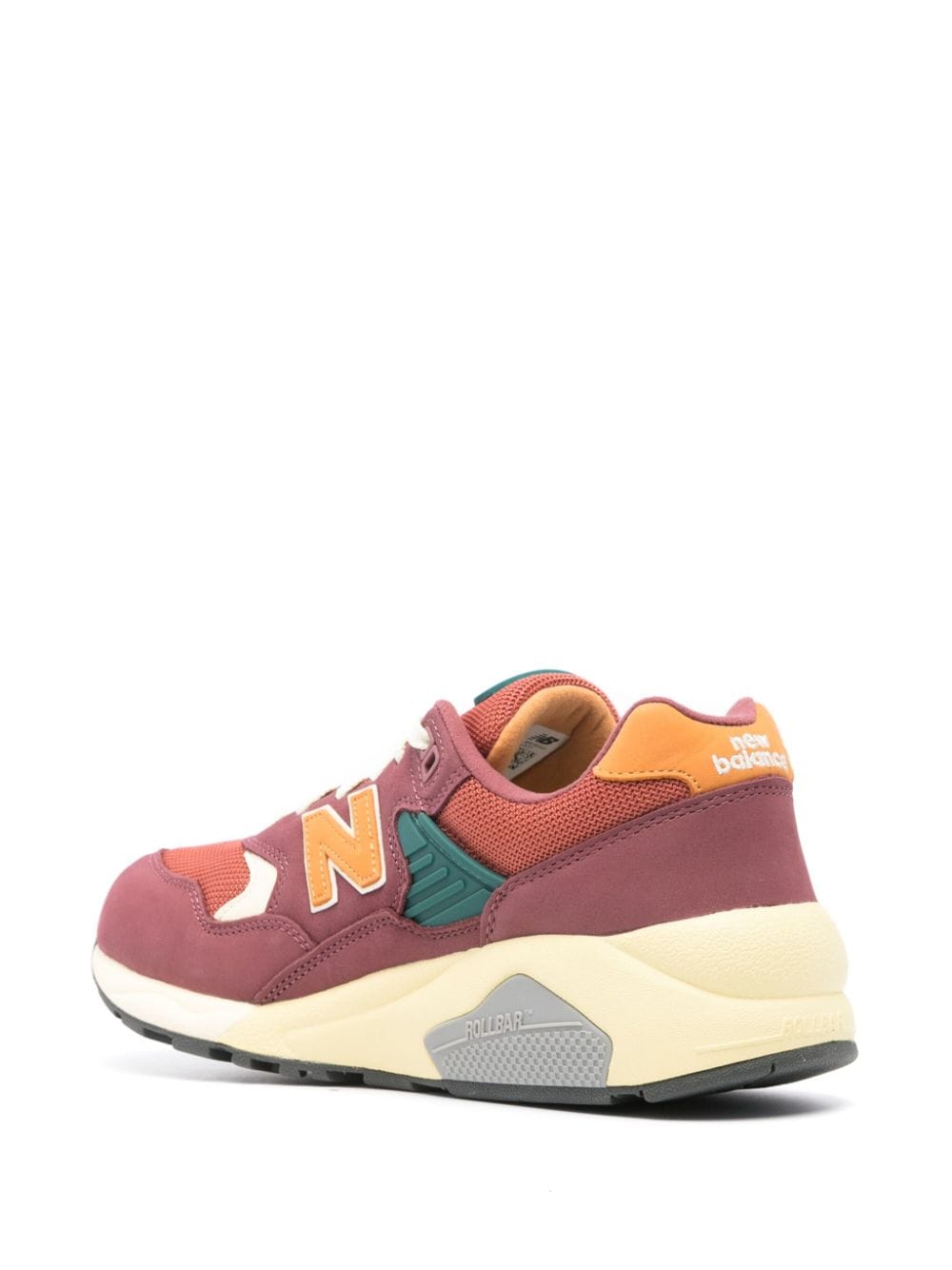 Shop New Balance 580 Panelled Sneakers In Red