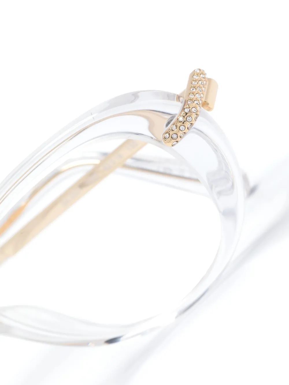 Swarovski Eyewear Bril verfraaid met kristallen Beige