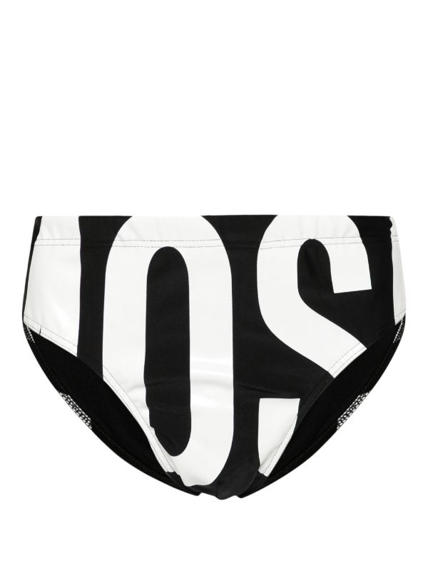 Moschino logo discount swim trunks