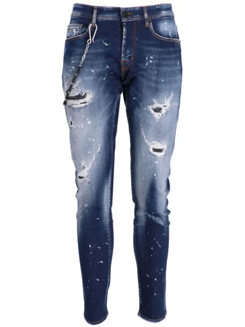Sartoria Tramarossa 1980 chain-detail distressed jeans