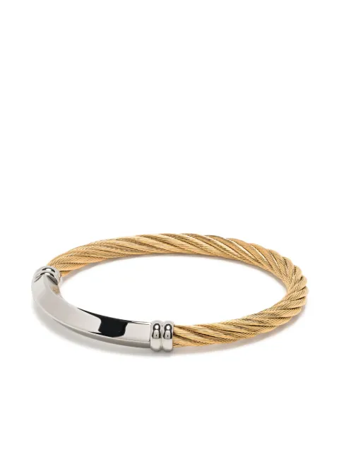 Charriol Better Half logo-engraved bracelet