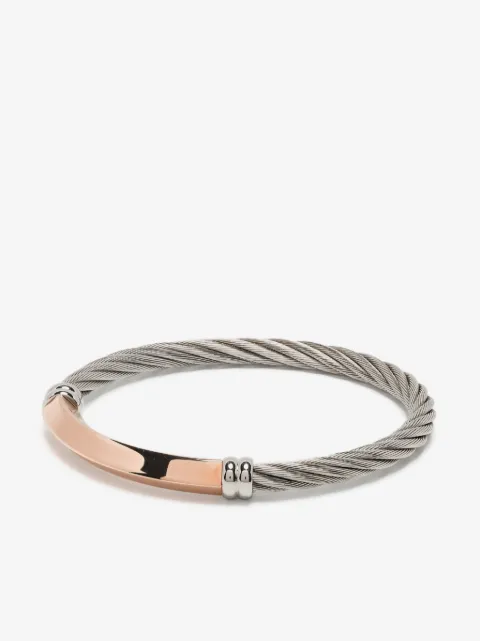 Charriol Better Half logo-engraved bracelet 