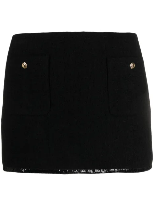Minijupe à ornements en sequins - Miu Miu - Modalova