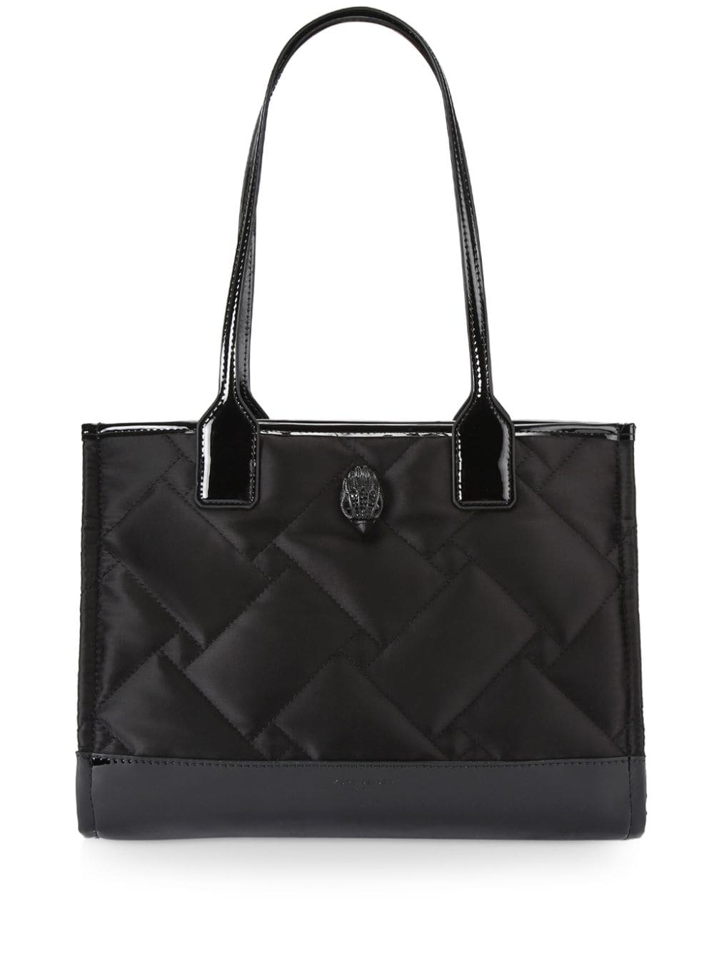 Kurt Geiger London small Square quilted tote bag – Black