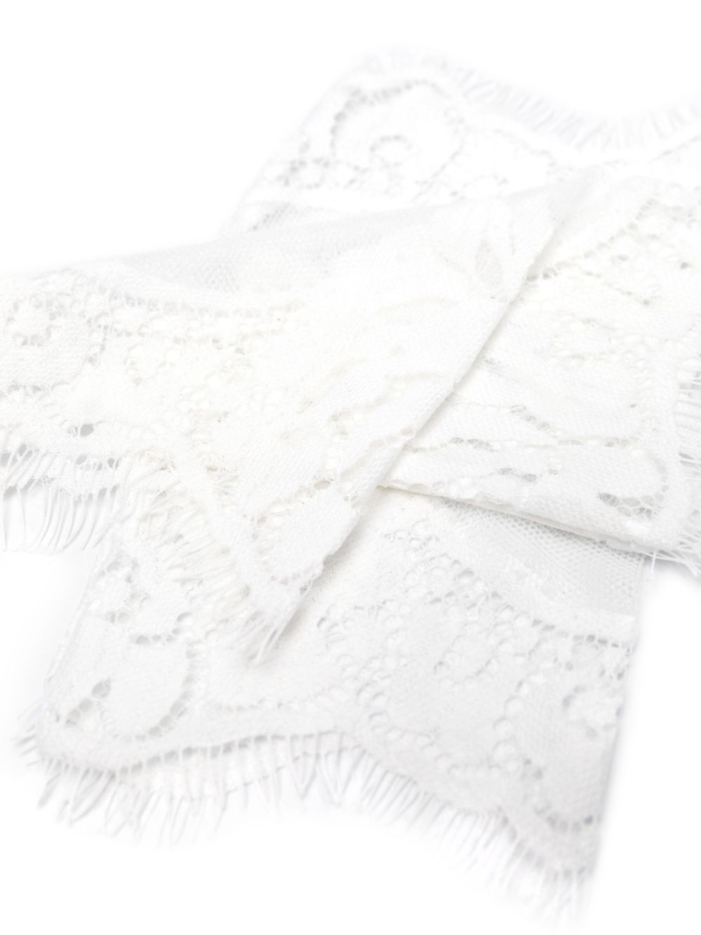 Loulou x Rue Ra floral-lace scarves (pack of two) - Wit