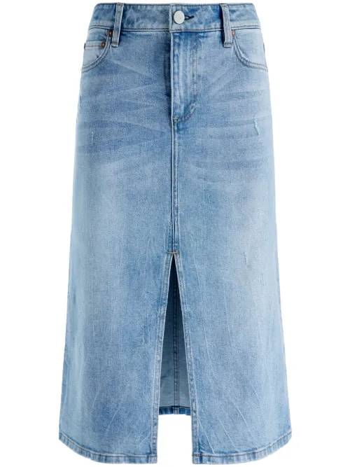 Jupe Rye en jean à taille basse - alice + olivia - Modalova