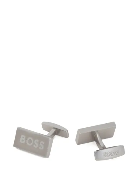BOSS Abotoaduras com logo gravado