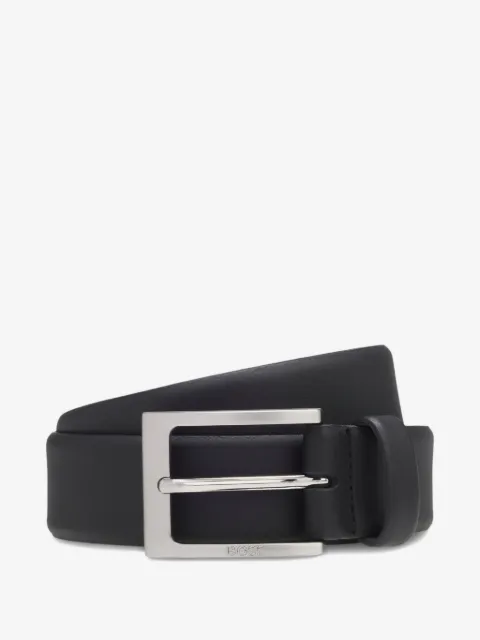BOSS nappa-leather belt with pin buckle
