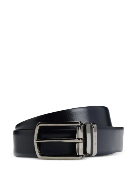 BOSS Cinto dupla face de couro