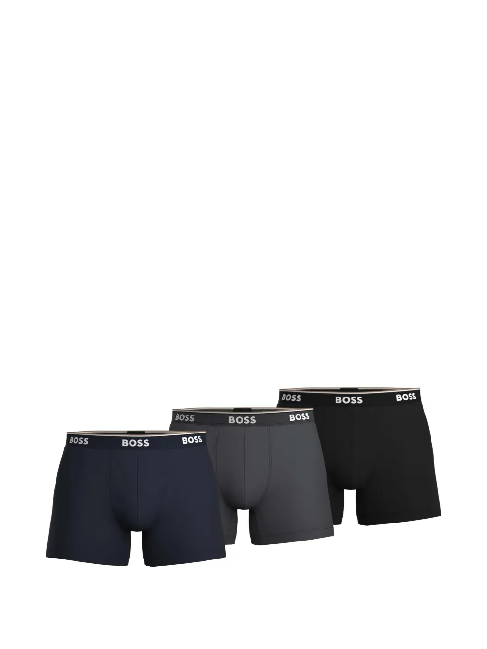 BOSS - Kit 3 cuecas boxer com logo - homem - algodão/Elastano - 5XL - Azul