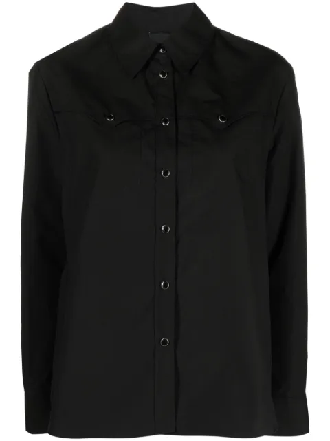 PINKO Western-stitched cotton shirt
