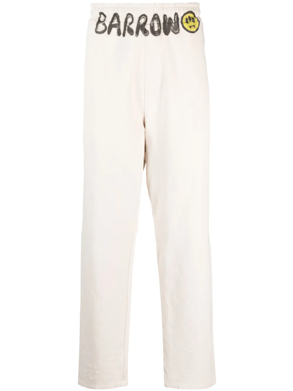 BARROW Trainingsbroek met logoprint Beige