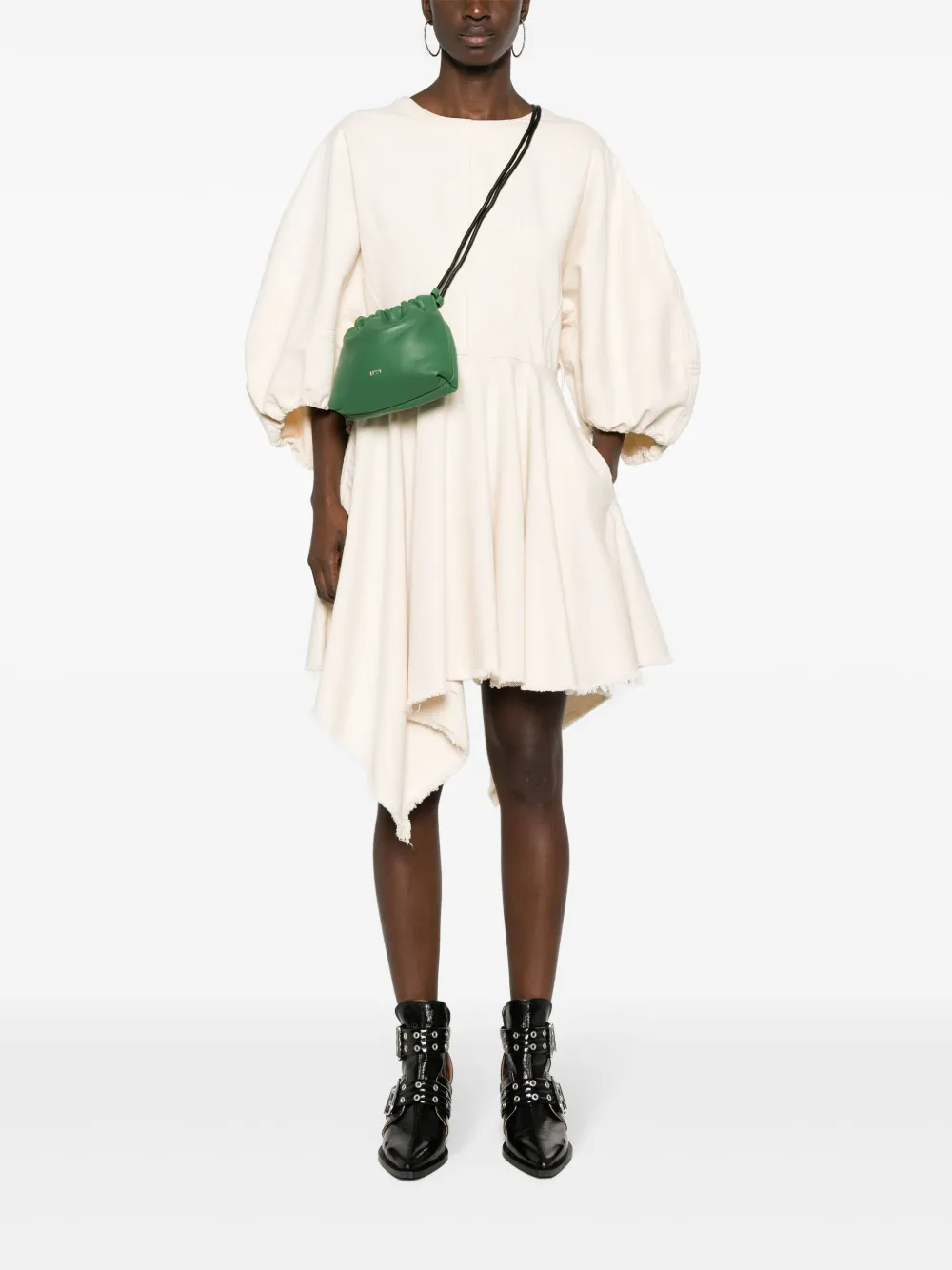 Nº21 logo-stamp nappa-leather crossbody bag - Groen