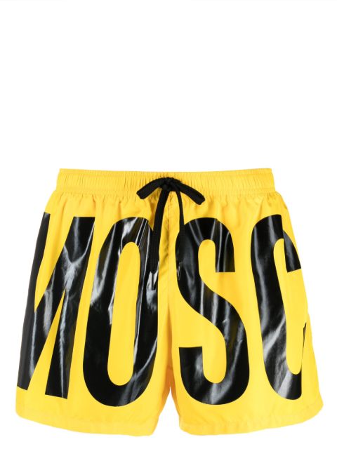 Moschino logo-print drawstring swim shorts