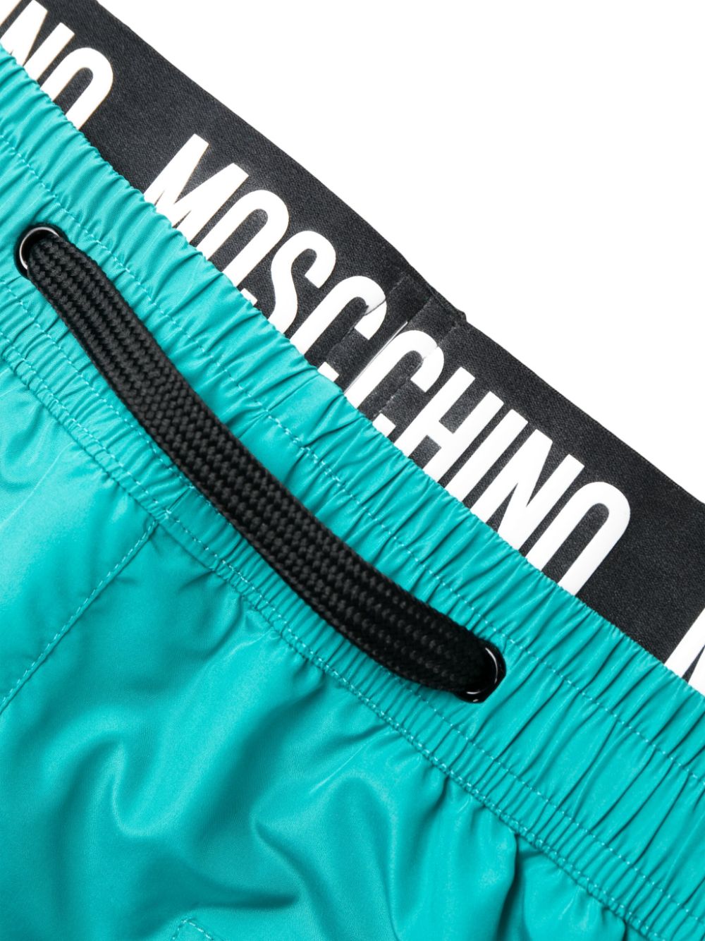 Moschino Shorts met logoband Groen