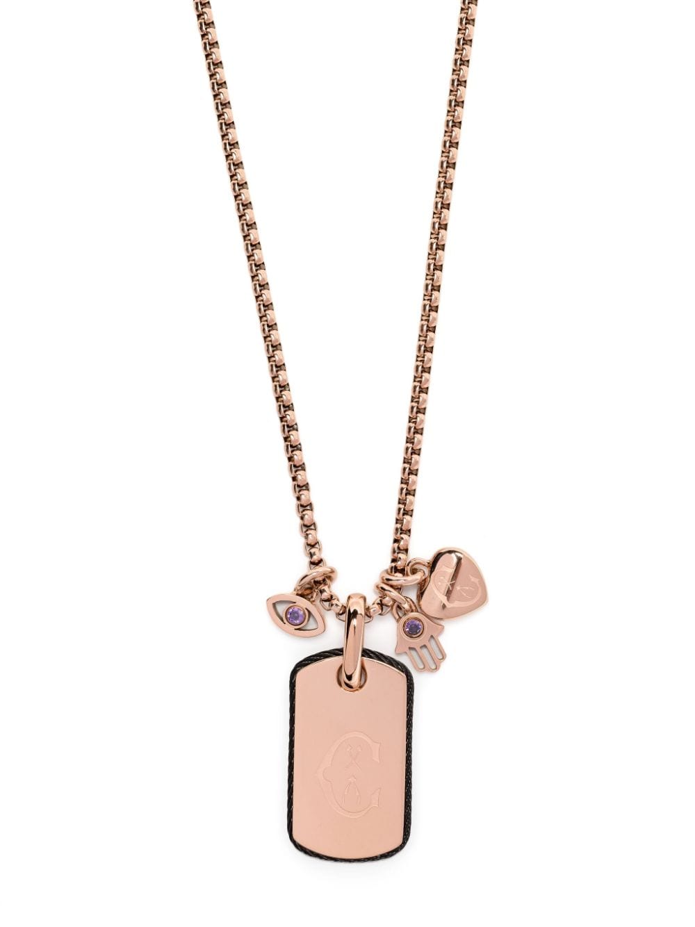 Shop Charriol Forever Lucky Pendant Necklace In Pink