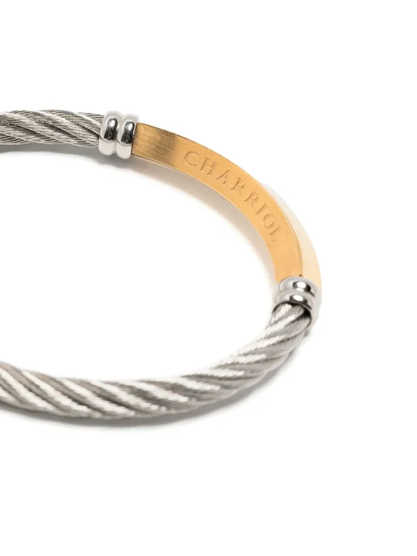 Charriol Better Half logo-engraved Bracelet | Silver | FARFETCH