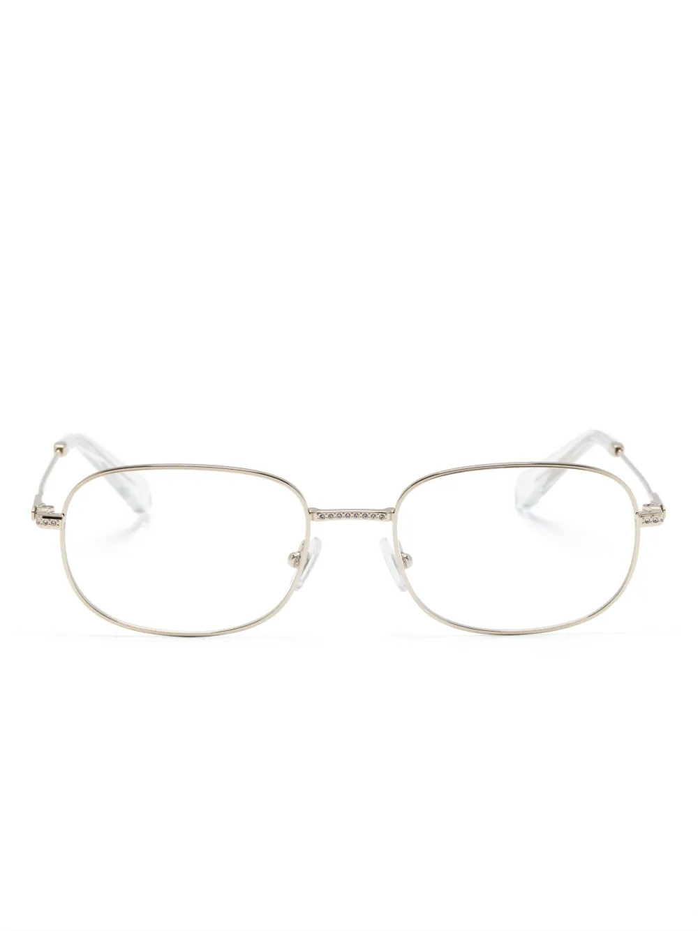 Swarovski Eyewear crystal-embellished oval-frame glasses · 54