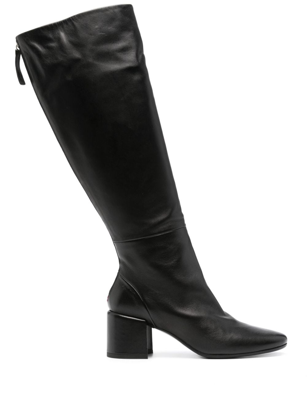 Halmanera Bart 65mm Leather Knee Boots In Black