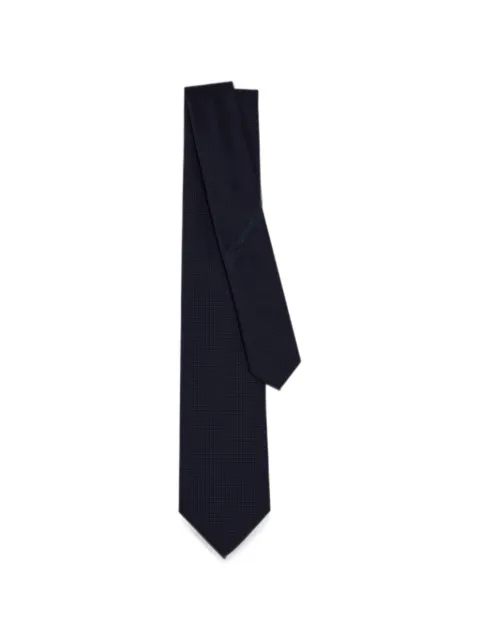 Ferragamo cotton and silk piquet tie