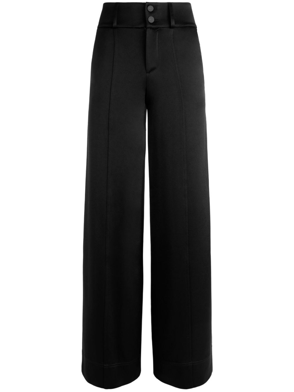 Alice And Olivia Mame Wide-leg Trousers In Black