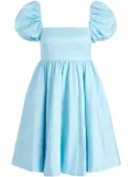 alice + olivia Sharilyn puff-sleeves minidress - Blue