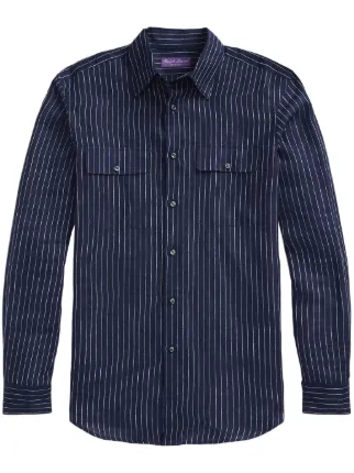 Ralph Lauren Purple Label リネンシャツ Ralph Lauren Purple Label リネンシャツ | ブルー | FARFETCH JP