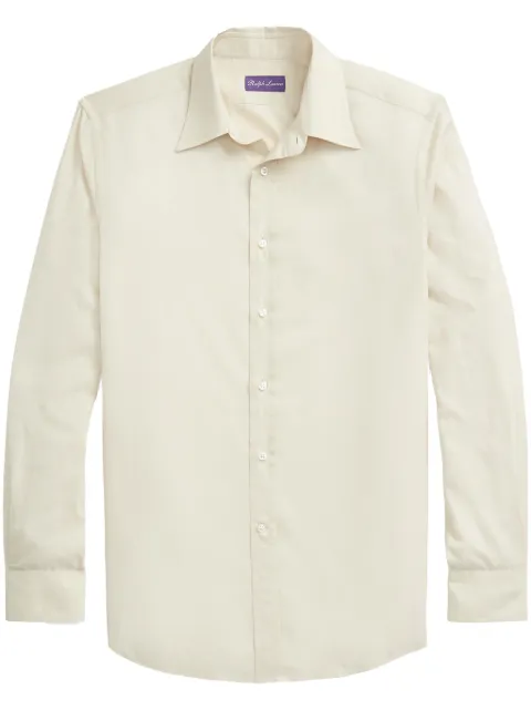 Ralph Lauren Purple Label flannel tailored cotton shirt