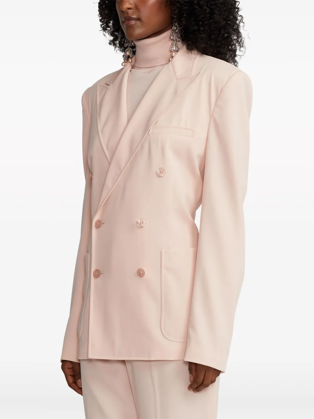Polo Ralph Lauren Women's Kayleen Double-breasted Blazer In Pink