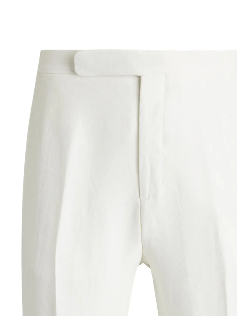 Ralph Lauren Purple Label tailored linen trousers - Wit