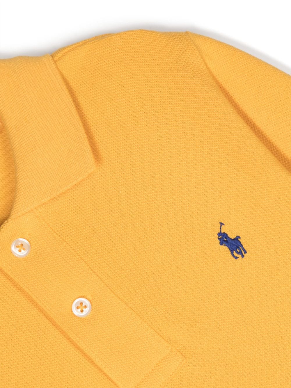 Shop Ralph Lauren Logo-embroidered Polo Shirt In Gelb