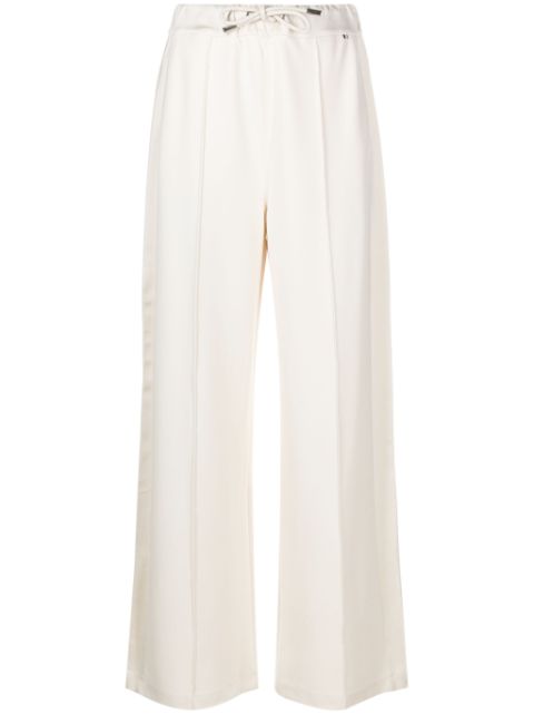 BOSS technical-jersey wide-leg trousers