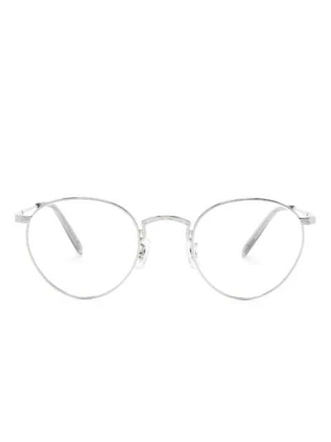 Oliver Peoples round-frame titanium glasses