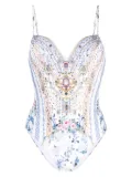 Camilla Season Of The Siren moulded swimsuit - White